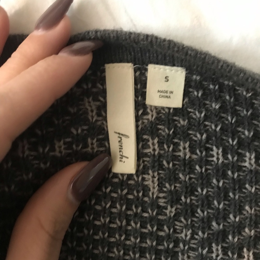 Gray Patterned Cardigan - image 5